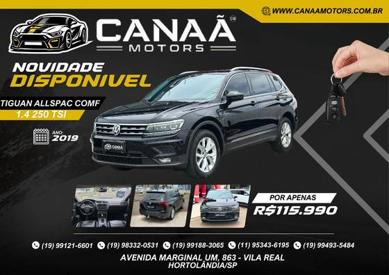 VOLKSWAGEN TIGUAN 1.4 250 TSI TOTAL FLEX ALLSPACE COMFORTLINE TIPTRONIC